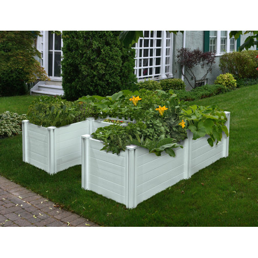 Freeport Park Shanitaortia 6 ft x 6 ft Keyhole Composting Plastic